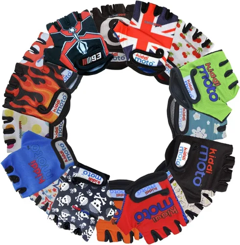 Miniatura 9 de Kiddimoto Guantes de ciclismo para niños Guantes de bicicleta antideslizantes para niños y niñas Guantes de bicicleta de montaña para niños sin