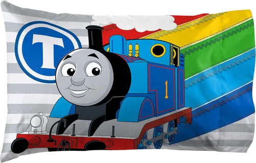 Miniatura 3 de Jay Franco Thomas & Friends Stitch in Time - Juego de sábanas infantiles, de microfibra y resistentes a la decoloración, 3 piezas, ropa de cama