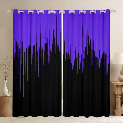 Miniatura 14 de Feelyou Cortinas de ventana para jugadores, cortinas de juego para niños, niñas y adolescentes, decoración de habitación, consola de juego, cortinas
