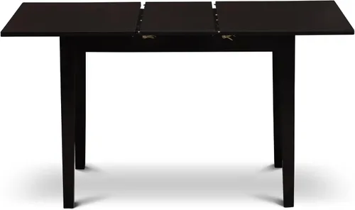 Miniatura 9 de East West Furniture NOAB5-BLK-06 - Juego de comedor de 5 piezas que incluye una mesa de comedor rectangular con hoja de mariposa y 4 sillas Parson