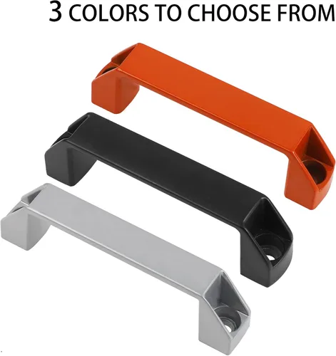 Miniatura 6 de Manija rectangular de aleación de aluminio para perfil de extrusión de aluminio estándar europeo de 30 series (negro)