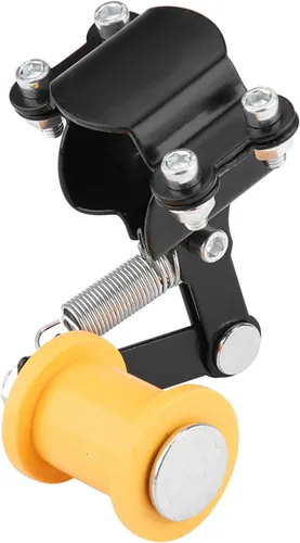 Miniatura 7 de Rodillo tensor de cadena ajustador de motocicleta, longitud de enlace universal modificada con pernos largos de respaldo (negro)