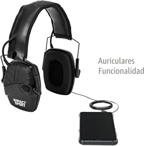 Miniatura 7 de Howard Leight OD eléctrico con impacto deportivo Negro