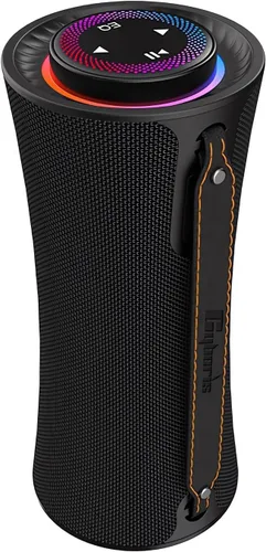 CYBORIS Altavoz Bluetooth portátil, altavoces inalámbricos de 80 W con graves profundos, sonido estéreo envolvente de 360 grados, tiempo de