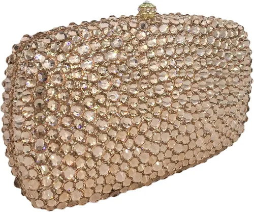 Miniatura 4 de Boutique De FGG Bolsos de noche para mujer, bolsos de boda de cristal con picos