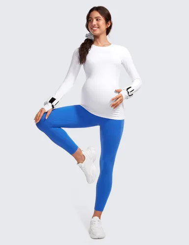 Miniatura 4 de CRZ YOGA Butterluxe - Leggings de maternidad con bolsillos para mujer de 25 pulgadas, pantalones de entrenamiento para yoga, embarazo, suaves como