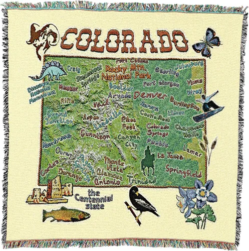 Miniatura 45 de Pure Country Weavers State of Alabama - Manta cuadrada para regalo, manta de tapiz tejida de algodón, fabricada en los Estados Unidos