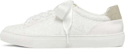 Miniatura 5 de JIAJIA 8834A Zapatos de boda Zapatillas de novia Pisos Zapatos de tenis de novia Zapatillas de deporte de encaje - Personalización personalizada
