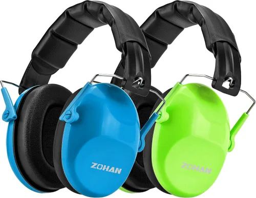 Miniatura 15 de ZOHAN 032 - Auriculares con cancelación de ruido para niños, 25 dB, NRR, orejeras de protección de oídos para niños, para escuela, Monster Jam