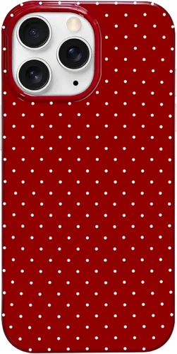 Miniatura 175 de Hython Funda para iPhone Air, diseño estético de lunares lindos, funda simple de 6.5 pulgadas, delgada, antiarañazos, parachoques de TPU suave, a