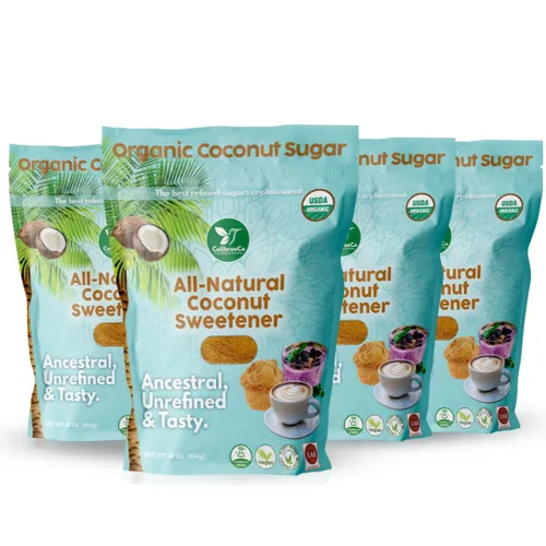 Miniatura 11 de Colibreeco, Azúcar de coco orgánico, 1 libra (paquete de 2): perfecto para endulzar bebidas y recetas Sustituto de azúcar de bajo índice