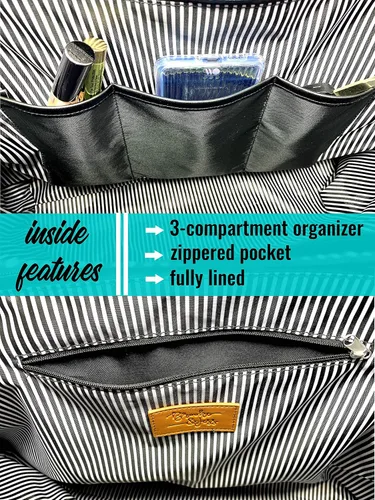 Miniatura 45 de Brooke & Jess Designs Teacher Tote Bag for Work - Teacher Handbag Gifts for Women, Teacher Bag Best Teacher Appreciation Gift