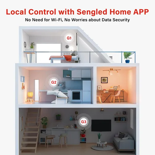 Miniatura 5 de Sengled Bombillas inteligentes de modo dual con control remoto y aplicación, bombillas LED 2700K-6500K regulables, bombillas de control remoto