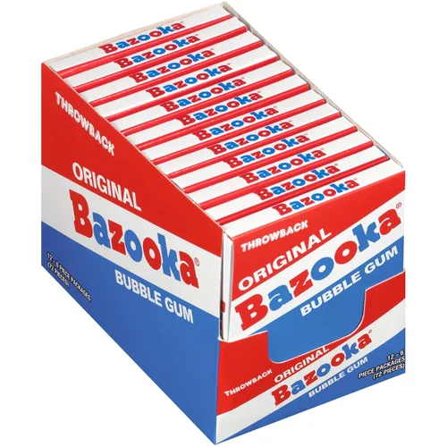 Miniatura 5 de Chicle Bazooka Bubble Gum a Granel Envuelto Individualmente Original Rosa Paquetes Mini Billetera, Paquete de 6 Piezas (12 Ct) Rosa con Envoltura