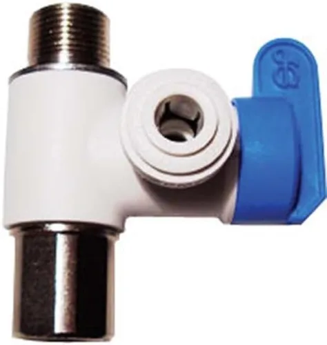 Miniatura 6 de John Guest Speedfit Válvula adaptadora de tope angular de 1/2 x 3/8 x 1/4 pulgadas, empuje para conectar accesorios de plomería de plástico