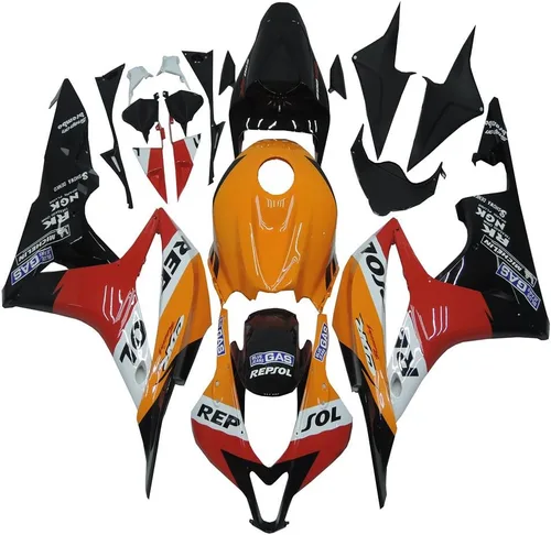 Miniatura 12 de Carenado negro brillante para Honda 2007 2008 CBR600RR CBR 600RR nueva inyección ABS plásticos cuerpo kit cuerpo trabajo 07 08
