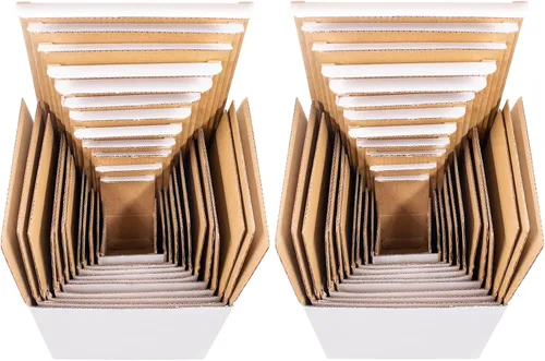 Miniatura 8 de Cuyacili Cajas de regalo de broma, cajas de regalo anidables, caja sorpresa, caja de cartón blanco, caja de broma cuadrada, divertido regalo