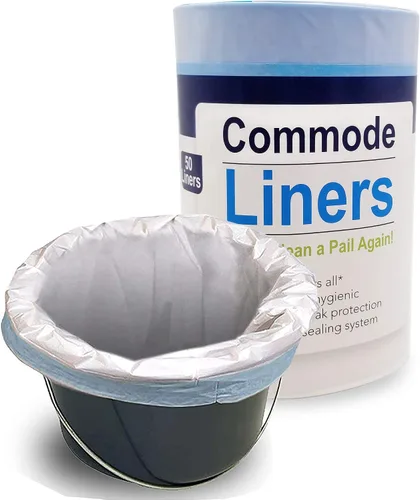Miniatura 6 de Commode Liners – Paquete de 100 forros desechables para inodoro – Se adapta a todas las comodidades de cabecera estándar – Elimina olores – Nunca