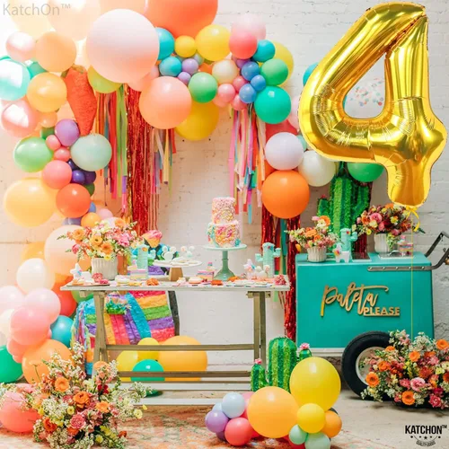 Miniatura 1141 de KatchOn, Globo grande azul número 2 de 40 pulgadas Decoraciones de cumpleaños de Baby Shark para niño de 2 años Globo azul número 2 Globo
