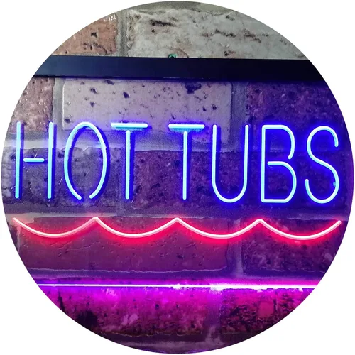 Miniatura 13 de ADVPRO Hot Tubs Supply Dual Color LED Neon Sign Blue & Red 12" x 8.5" st6s32-i3375-br