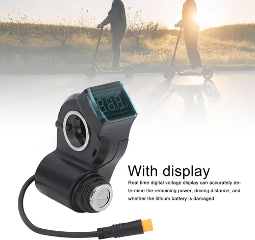 Miniatura 3 de Alomejor Cerradura eléctrica del interruptor del manillar de la vespa de 10 pulgadas, construcción del ABS, pantalla digital de la energía