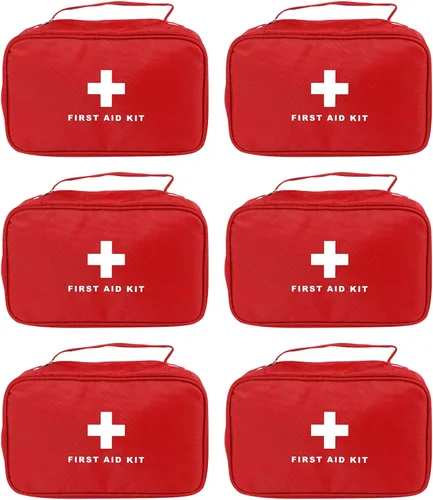 Miniatura 12 de Kit vacío de primeros auxilios de nailon, compacto, impermeable y ligero, bolsa de primeros auxilios con cremallera para emergencias en el hogar