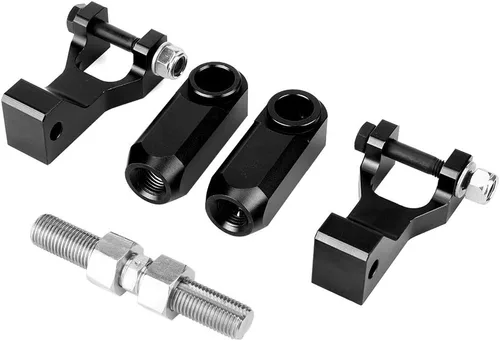 Miniatura 5 de Kit de bajada delantera, material de aluminio, kit de bajada delantera y trasera ajustable para ATV para Raptor 350 660 700 (negro)