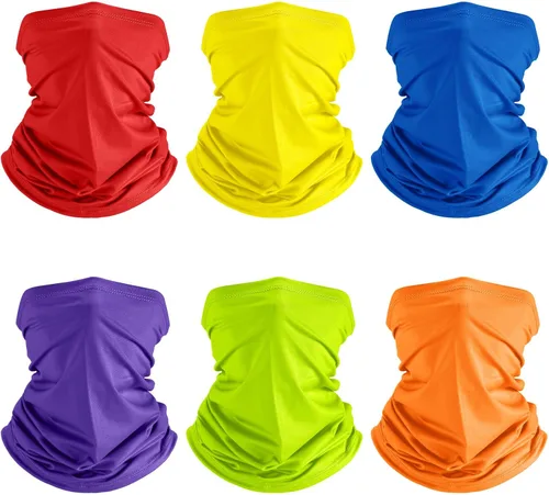 Miniatura 12 de Geyoga 6 piezas de protección UV para el verano, polaina de cuello refrescante, ropa para la cara, polaina para cuello, bufanda, protector solar