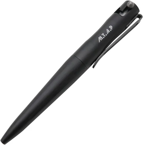 Cool Hand Bolígrafo táctico EDC de 4.3 pulgadas con logotipo MTAP, barril de aluminio de tamaño compacto, tinta recargable, bolígrafo de escritura