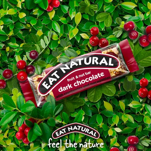Miniatura 8 de Eat Natural - Barra de Frutas y Nueces - Chocolate Negro con Arándanos y Macadamias - 1.59 oz
