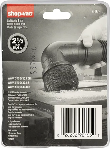 Miniatura 7 de Shop-Vac 9067900 - Cepillo de ángulo recto de 2.5 pulgadas de diámetro, ideal para quitar el polvo de persianas y superficies irregulares, funciona