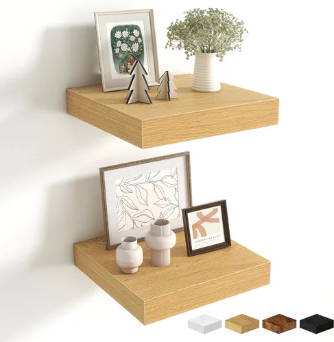 Miniatura 10 de Estantes flotantes de 48 pulgadas para pared, estante de chimenea de 10 pulgadas de profundidad, estantes flotantes de madera para pared, estantes