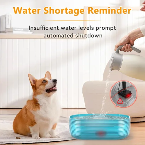 Miniatura 3 de Fuente de agua JIMICOW 10L/3.8Gal/352oz para perros grandes, fuente de agua para perros, fuente de agua para mascotas con 5 filtros de reemplazo y 4