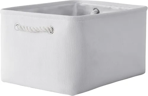 Miniatura 11 de TheWarmHome Contenedores de almacenamiento para estantes, tamaño mediano, 3 unidades, 13.8 pulgadas de largo x 9.8 pulgadas de ancho x 6.7 pulgadas