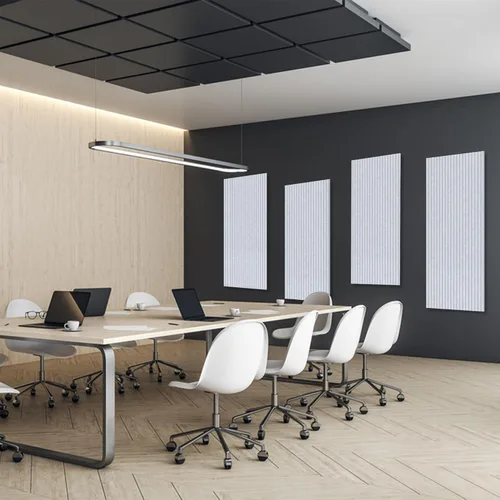 Miniatura 7 de Paneles acústicos, paquete de 5 paneles de sonido, paneles de pared insonorizados de 48 x 24 x 0.4 pulgadas, paneles acústicos grandes de alta