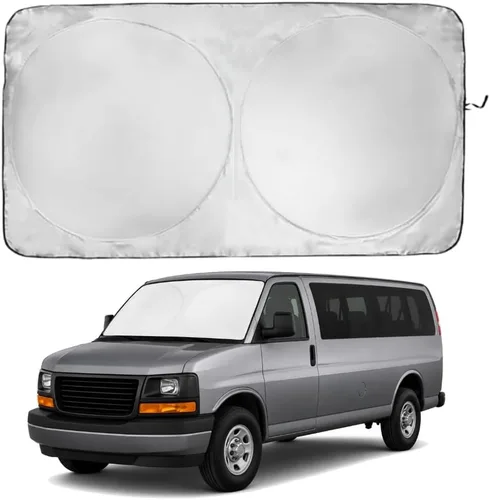Miniatura 115 de Kinder Fluff Parasol para parabrisas Protección solar reflectante patentada para automóvil, certificado 99% de bloqueo UVR, interior fresco