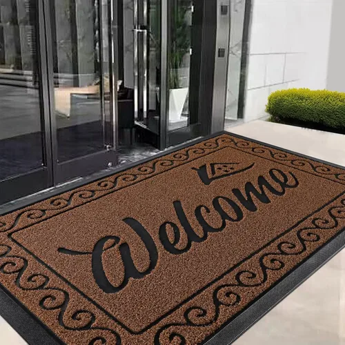 Miniatura 39 de Yimobra Tapete de Bienvenida, Tapetes de Puerta Resistentes y Duraderos para Entrada del Hogar Exterior Interior, Tapete Delantero para Patio