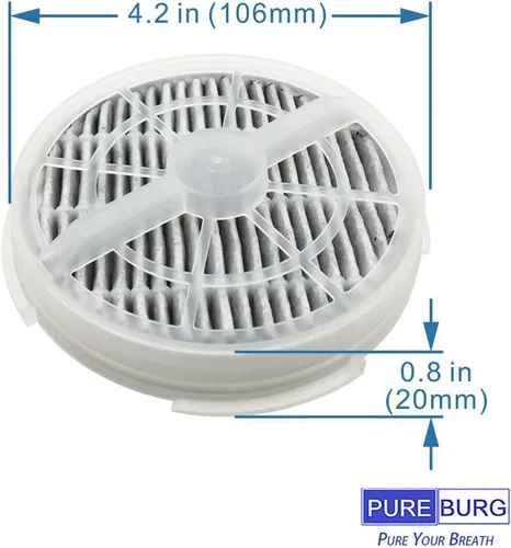 Miniatura 4 de PUREBURG Filtro de repuesto GL-2103 compatible con purificadores de aire RIGOGLIOSO JINPUS MELEDEN Houzetek WSTA DHS COSTWAY y SY900S, 2