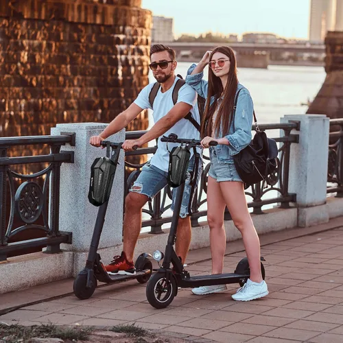 Miniatura 6 de Epessa Bolsa Universal para Scooter, Bolsa de Manillar de Scooter EVA, Bolsas Delanteras Impermeables para Scooters para Llevar Cargador