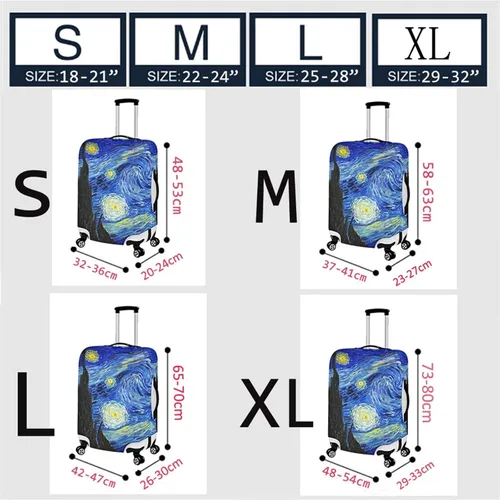 Miniatura 4 de Funda para equipaje de viaje, protector de maleta, para equipaje de 18 a 32 pulgadas, Rana de hongos