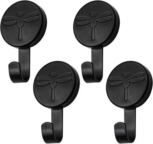 Ganchos magnéticos, colgador magnético confiable resistente para superficies y puertas de metal (paquete de 4)