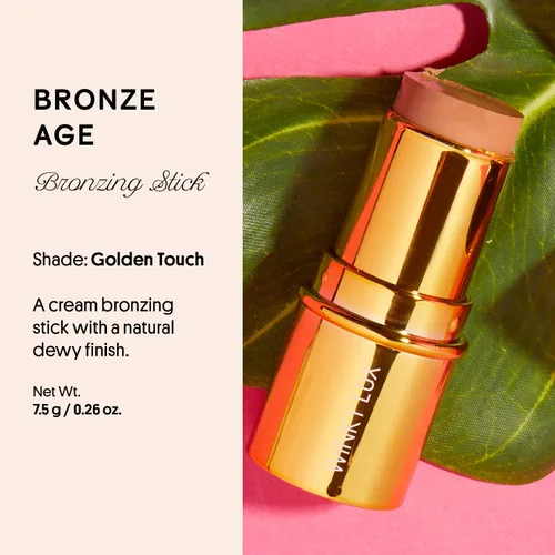 Miniatura 2 de Winky Lux Bronze Age Bronzer Stick – Crema bronceadora y contorno con cobertura hidratante, mezclable y construible para una piel impecable y suave