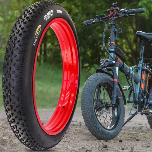 Miniatura 6 de Neumáticos de bicicleta eléctrica de 20 pulgadas/26 x 4.0 pulgadas, con protección antipinchazos, neumáticos de triciclo de bicicleta eléctrica