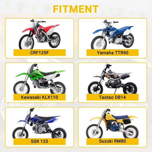 Miniatura 5 de HIAORS 7/8" Empuñaduras universales para motocicleta, compatibles con YZ125 YZ250 YZ426F YZ450F TTR250 WR250R YZ80 YZ85 50cc 110cc 70cc Pit Dirt Azul