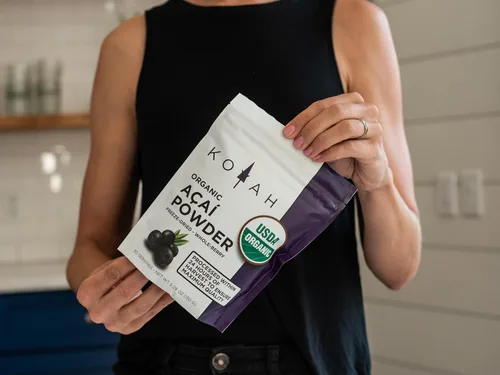 Miniatura 8 de KOYAH - Acai en polvo orgánico (5.29 oz - 50 porciones): Cultivado en Brasil, liofilizado, 100% puro, sin ácido cítrico añadido, ideal para batidos