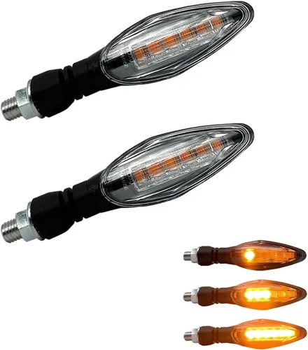 Miniatura 11 de Luz de señal de giro LED E-MARK Vehículo Inspección 2 unids set moto universal alto brillo DC12V