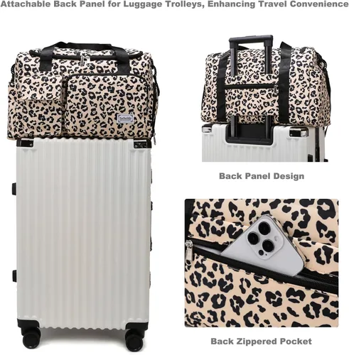 Miniatura 266 de Pequeña bolsa de gimnasio para mujer, bolsa de viaje con compartimento para zapatos