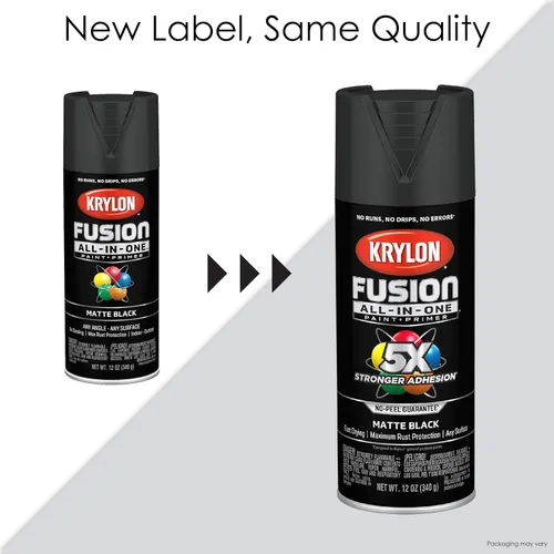 Miniatura 7 de Krylon K02753007 Fusion - Pintura en aerosol todo en uno para interiores y exteriores, color blanco satinado, 12 onzas (paquete de 2)