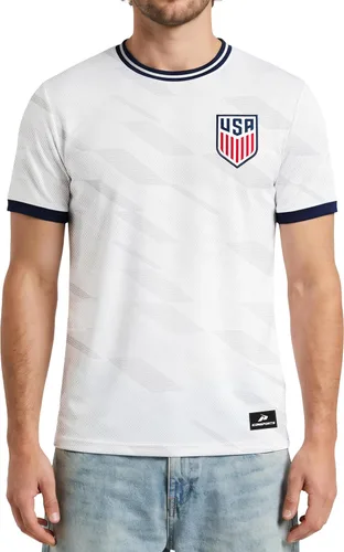 Miniatura 19 de Icon Sports Camiseta oficial del Día del Juego de la Federación de Fútbol de Estados Unidos, unisex para adultos Destacar Rojo