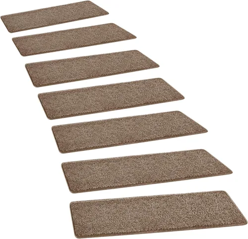 Miniatura 18 de PURE ERA Bullnose - Juego de peldaños de alfombra para escaleras, sin cinta, antideslizante, protectores de escaleras para interiores, alfombras